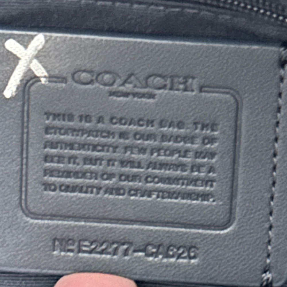 COACH Ellis Nylon Twill 2Way Shoulder/Crossbody Bag - Picture 14 of 15